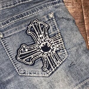 Girls size 14 rhinestone shorts by Revolt Revolution cute!